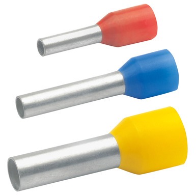 Insulated cable end-sleeve according to DIN with Easy-Entry