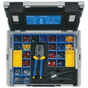 L-BOXX 230 B made of plastic with standard equipment for electrical installations