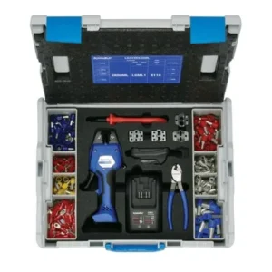 L-BOXX with electromechanical crimping tool EK 50 ML 0.14 - 50 mm² and extensive additional equipment