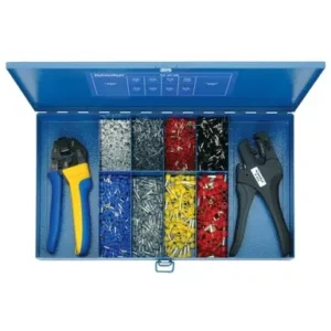 SK 43 NB Steel assortment box with insulated cable end sleeves and tools